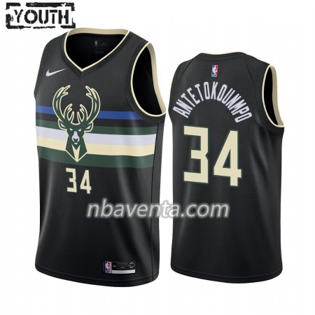 Camiseta Niños Milwaukee Bucks Giannis Antetokounmpo 34 2019-20 Nike Statement Edition Swingman